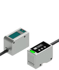 No Contact Displacement Sensor With RS485 Interface, 0.1mm Accuracy, NPN/PNP Output, 40 To 1000 mm Measuring Range, Pro Grade Distance Sensor For Precise Automation And Machine Integration, shown with cable