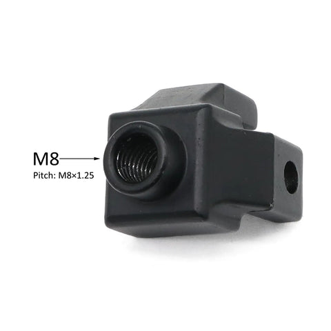 Set Of 4 2020 Aluminum T Slot Heavy Duty Foot Connectors With M8 Bolts Nuts For 20 Series Extruded Aluminum Profile Floor Mount Base Swivel Caster Corner Brackets, black M8x1.25 threaded connector