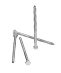 Stainless Steel Half Thread Wood Hex Lag Screws Self Tapping Fasteners For Carpentry Built Tough With High Hardness And Durability DIN 571 Standard M8 130Mm