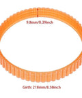 Heavy Duty Double V Drive Belt Replacement For 218mm 238mm And 255mm Girth Sizes With Amazing Tensile Strength And Cold Weather Resistance For Smooth Power Delivery Without Any Slip Issues. 218mm orange belt, 9.8mm wide