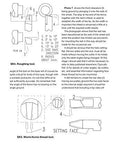 Book page from Tool & Cutter Sharpening for Home Machinists showing SK4 roughing and SK5 worn/acme thread tool diagrams.
