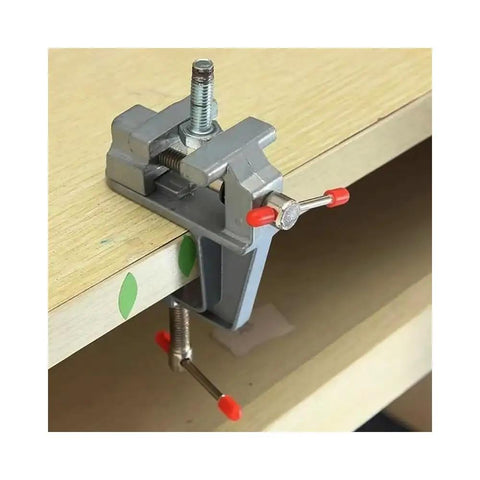 Solid Mini Workbench Vise Rig With A Three Point Five Inch Heavy Aluminum Jaw Precision Clamping Tool For Jewelry Crafts Woodworking Hustle And Snappy Electronic Repair Jobs