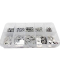 250 Piece Ultra Thin Flat Washers And Adjustment Shims Kit In 304 Stainless Steel M2 Through M8 For Home Garage Projects Includes Box 0.3 Millimeter Size in organizer