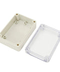 Open See Through Junction Box Clear Cover Waterproof IP65 ABS Enclosure Outdoor Project Case 83x58x33mm with detached lid