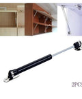 150N Gas Spring Cabinet Hinge Lift Support With Soft Open And Close 6 Inch Telescoping Black Door Shock installed in cabinet