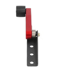 Badass Aluminum Alloy Motorcycle Belt Tensioner Roller Pulley Assembly Kit In Red With Dual Bearing Smooth Ride Upgrade Direct Fit Replacement For F3 RT Models Years 2014 To 2024 Guarantees Tight Tension And Rock Solid Performance On Your Bike, red aluminum side view