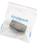 General Purpose Micro Switch With Slim Spring Plunger And Screw Terminals, Momentary SPDT 1NO 1NC, packaged in clear bag