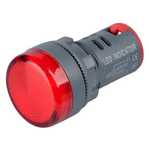 Super Bright 22Mm Corded Electric Led Panel Indicator Set Includes Red Green Blue Yellow Lamps 230V Heavy Duty Plastic Housing Smooth Lock Nut Mounting Plug And Play Wiring No Sweat Rig Upgrade