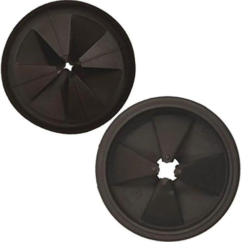 Quiet Sink Collar Splash Guard For Evolution Series Garbage Disposals, heavy duty rubber, easy snap in install, top view