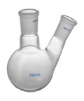 250mL glass flask with two 24/40 joints from 29 Piece Lab Glassware Set 250mL To 1000mL Distillation Kit with 24 To 40 Joint Pro Grade Borosilicate Glass for Distillation Separation Purification and Synthesis Great For Lab Work and School Teaching and Student Experiments