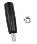 Beefed Up Heavy Duty Revolving Handle Set 2 Pack For Trailer Jacks And Lathe Cranks With M10 Threads Easy Grip Handwheel and Nut