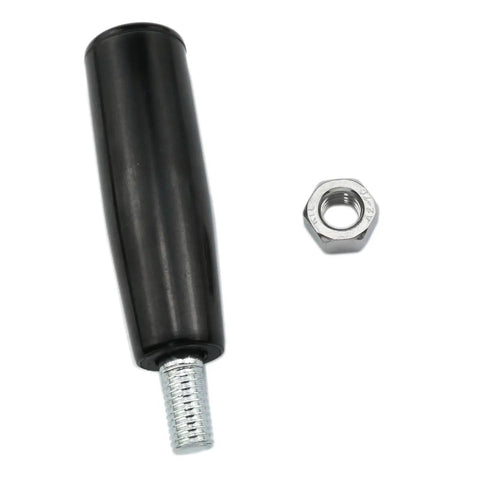 Beefed Up Heavy Duty Revolving Handle Set 2 Pack For Trailer Jacks And Lathe Cranks With M10 Threads Easy Grip Handwheel and Nut