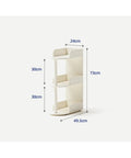 Dimensions of Space Saving Solid Wood Floor Book Shelf With Narrow Seam Design For Living Room Or Office, Multi Layer Storage