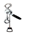 Heavy Duty Aluminum Hand Chain Hoist With Smoother Lever Mechanism For Tough Lifting Jobs And Heavy Loads Up To 0.25 Tons At 6 Meter Lift Height showing the lever and hook detail.