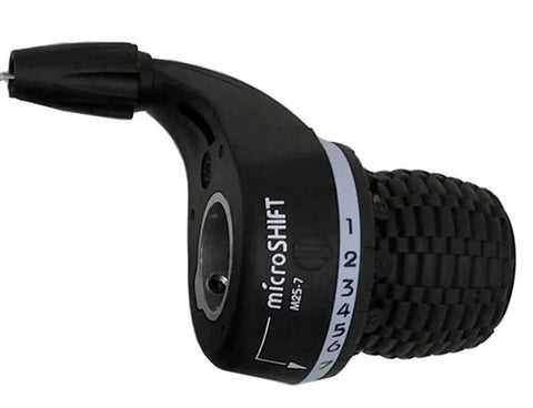 3x7 Speed Twist Grip Shifters For Shimano Gear Systems, Right 7-Speed, MTB Bicycle Handlebar Shifters, black 22.2mm