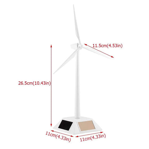 Kids STEM Solar Wind Turbine Model For Fun Hands On Learning And Desk Decor 3D Windmill Generator Toy with ABS plastic