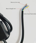 Power cable wiring for 100W Concrete Vibration Motor With Speed Controller For 110V 3600 RPM Single Phase Vibrator