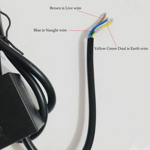 Power cable wiring for 100W Concrete Vibration Motor With Speed Controller For 110V 3600 RPM Single Phase Vibrator