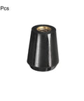 Revolving Handle Grip Set Phenolic Tapered Handles With Brass Insert 2Pcs M6x1mm Female Thread 20mm Length Industrial Machine