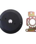 90 Degree Angled Marine Helm Bezel Kit For Steering Wheel Universal Rudder Fit Plug And Play Upgrade Beefy Steel Frame optimized for tight spaces