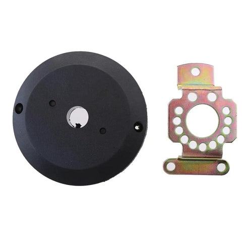 90 Degree Angled Marine Helm Bezel Kit For Steering Wheel Universal Rudder Fit Plug And Play Upgrade Beefy Steel Frame optimized for tight spaces