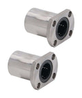 Upgrade Your Rig With Two Smooth Linear Motion Bearing Ball Slide Block Ellipse Flange Accessories For Machinery That Rock And Reduce Friction Like A Charm! two metal linear bearings