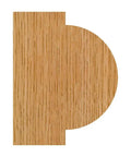 Pro Grade Heavy Duty Half Round Router Bit 3/4 Inch Radius With 1-7/8 Inch Cutting Length shown in woodwork profile