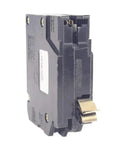 15 Amp 1 Pole Arc Fault and Ground Fault Circuit Breaker Dual Function GFCI AFCI, showing side view and LED trip indicator