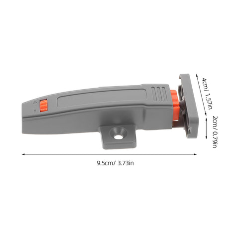 Side view of Heavy Duty Cabinet Door Push Latch 2 Pack, Adjustable Rebound Tension Self Closing Touch Catch, POM Material