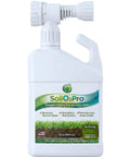 Bottle of Liquid Soil Aerator And Oxygen Active Biostimulant To Revitalize Hard Compacted Clay Soil 32 Oz Hose End Sprayer