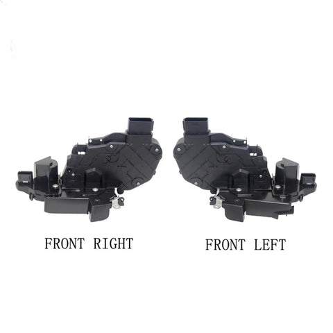 Front left and right view of 4 Piece Universal Door Lock Actuator Replacement Kit For Most Vehicles Plug And Play Design Easy Install Durable