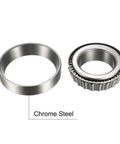 Heavy Duty Tapered Roller Bearing Cone And Cup Set For 2 Inch Bore With 3.625 Inch Outer Diameter And 1 Inch Width, Chrome Steel