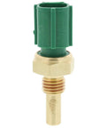 Top Tier Coolant Temperature Sensor, Drop In Replacement For Oem 8942235010, brass body with a green connector.