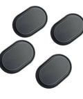 Black rubber floor pan drain plug kit for Jeep Wrangler JK JL 2014-2025 and Gladiator JT 2020-2025, 4-piece set, prevents water entry.