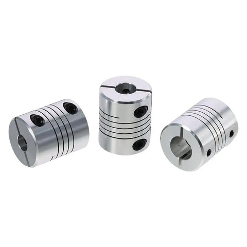 Rock Solid Aluminum Stepper Motor Shaft Coupler Dual Hole Heavy Duty Clamping Link, 30x25mm for CNC and 3D printers.