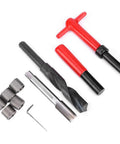 Heavy Duty Thread Repair Tool Kit 10Pcs M18x1.5mm Stainless Steel Twisted Drill Tap Wrench Threaded Insert Tap Insertion Tool