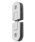 Heavy Duty Brushed Stainless Steel Shower Glass Door Hinges With True 360 Degree Rotation Pivot and Dang Sturdy Construction for Slick Bathroom Door Setup