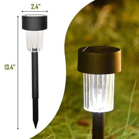 12 Pack Solar Pathway Lights For Outdoor Landscape Lawn Patio Garden Walkways And Driveways No Wiring No Fuss Setup Auto On At Dusk