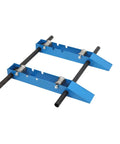 Heavy Duty Cable Drum Roller Reel Dispenser Rolls Out 30 To 120 Cm Wire Spools With A Bulletproof Steel Frame and casters angle view.