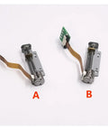 Rugged 24V DC Stepper Linear Actuator With 8Mm Shaft 2 Phase 4 Wire Motor, two units with flexible cables and metal housing.