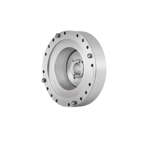 Hst25-I Harmonic Gear Drive Servo Motor With Bracket For Industrial Robots And CNC Equipment showing a compact silver gear assembly.