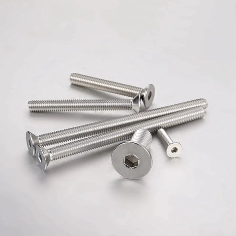 Built Tough 1/4-20 Flat Head Socket Cap Screws Set 1/2 Inch Countersunk Bolts A2-70 Stainless Steel Allen Hex Drive Fully Threaded 25 Piece Kit