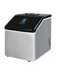 Quick Chill Countertop Nugget Ice Maker Portable Machine makes fresh pebble ice with touch controls and auto drain option.