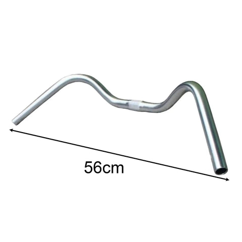 Flat Bar Handlebar 25.4mm Clamp For Road Cycling Replacement, 56cm Aluminum Alloy Lightweight And Strong with 56cm label