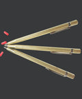 Two Pack Tough As Nails Tungsten Carbide Marker With Non Slip Knurled Handle Pro Grade Engraver Pen and red markers.