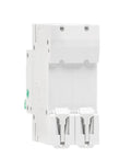 Heavy Duty Din Rail Two Pole Circuit Breaker Disconnector With Main Switch Function 400 Vac Thermal Magnetic Tech, white.