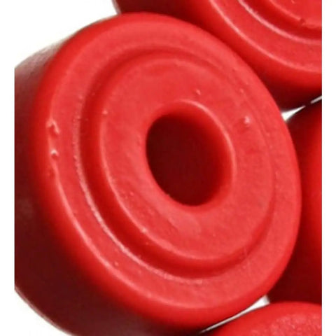 Red Universal Shock Eye Bushing Kit With Tower Grommets 7/8 Nipple 3/8 ID 5/8 Thick Front And Rear Shock Absorber Mounts Performance Polyurethane Off Road Ready Universal Fit