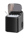 Premium Compact Countertop Electric Ice Maker With Effortless Manual And Automatic Settings For Quick Household Ice Production RV Camper Ready, showing ice chamber and scoop.