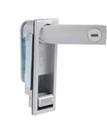 Heavy Duty Electric Cabinet Cam Lock With Push Button And Keys For 3mm Thick Panels, Chrome Plated Zinc Alloy Body
