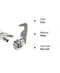 Five Eighths Inch Tubular Cam Lock With 90 Degree Hook Cam For Tool Box, Replacement Lock With Two Keys, KA Compatible, Metal